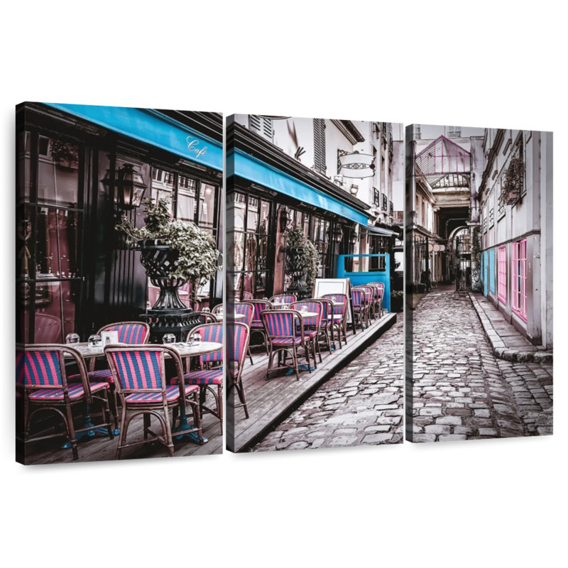 Sebbie Retro Pop French Cafe, 36" H x 57" W