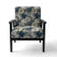 Chaise avec accoudoirs rembourrée Oriental Elegance