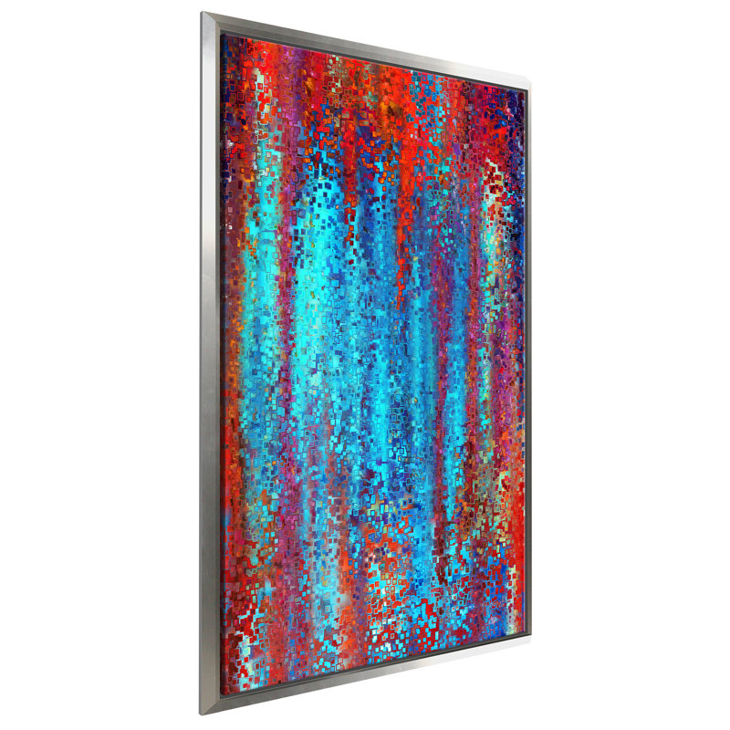 «Great Peace», impression sur toile, H 51,5 po x l 31,5 po x P 2 po, Cadre flottant argent