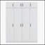 Élégante armoire à 4 portes avec tiroir et armoire pour l'organisation de la chambre à coucher