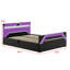 Side-Lift Hydraulic Storage Gaming Bed, 7-Colour LED Headboard, Cyberpunk Design-919202207