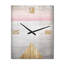 Rose Visions géométriques - Très grandes horloges murales géométriques modernes-99633765