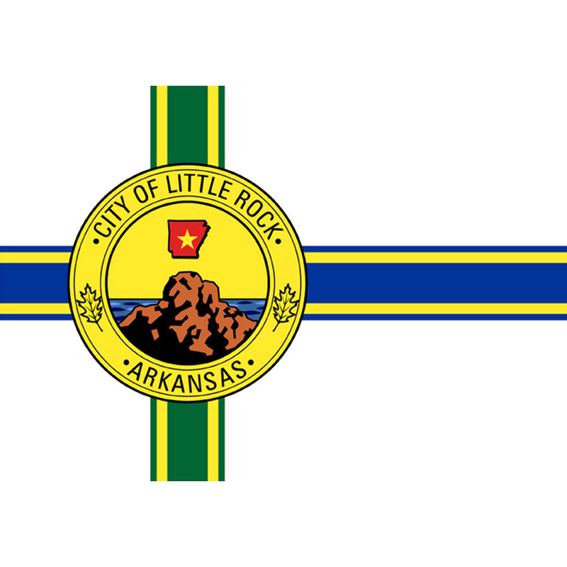 Little Rock, Arkansas, H 13 po x l 18 po