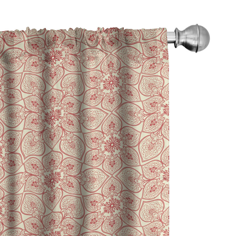 Antique Semi-Sheer Rod Pocket Curtain Panels, 28" x 84"