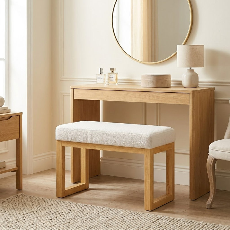 Banc à langer rembourré Modern, Beige