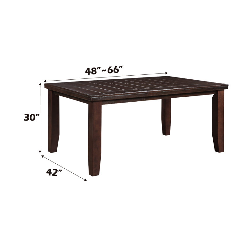 Table de salle à manger chic en cerisier, avec un plateau en placage de bois d'érable synthétique attrayant et moderne présentant un style rectangulaire élégant