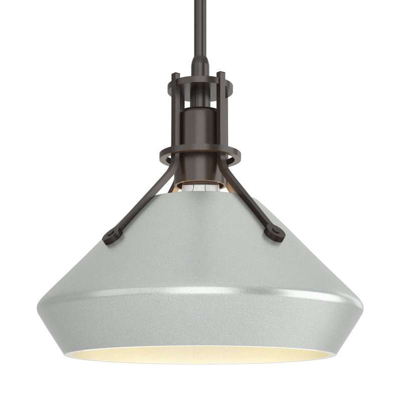 Henry with Chamfer Pendant, Vintage Platinum, Oil Rubbed Bronze