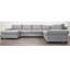 140" Wide Right Hand Facing Sleeper Corner Sectional-533891942-420082407
