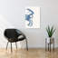 Vintage Blue Crab Drawing Vintage Crab Coastal Nature Wall Art Print 1 Piece Wrapped Canvas Wall Art-1761848770