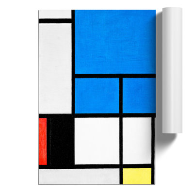Composition Vol.1 by Piet Mondrian - Unframed Graphic Art