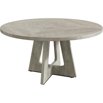 Round Solid Wood Base Dining Table