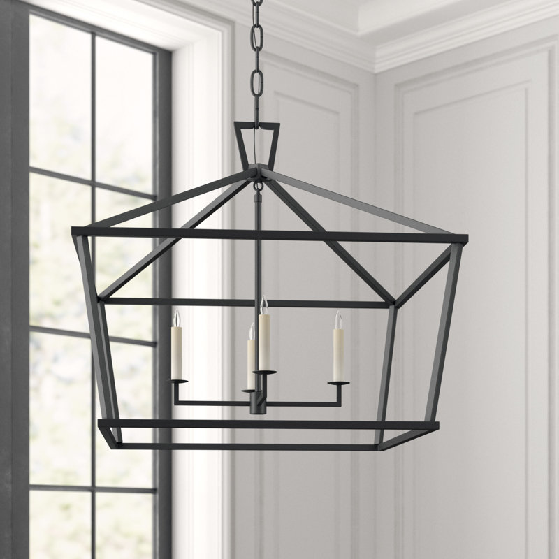 Chapman & Myers Darlana Medium Wide Lantern, Aged Iron