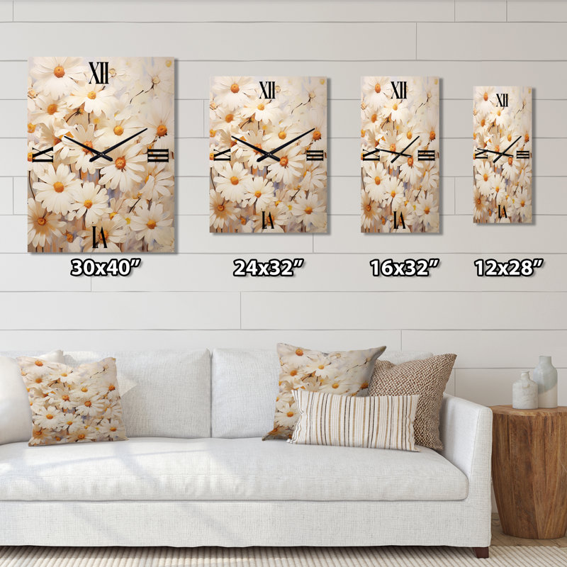 Horloges murales Gerlisa - Daisies, Grand