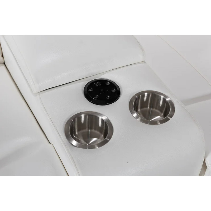 Canapé modulaire en cuir 5 pièces Lakeishia
