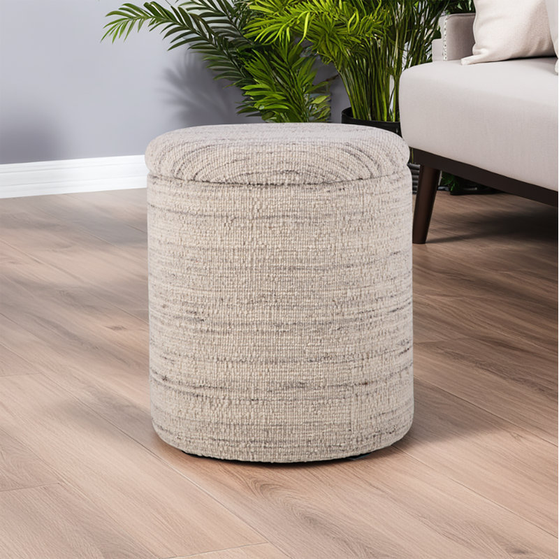 Claunch 40cm Wide No Pattern Footstool Ottoman