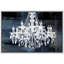 «Glam Crystal Chandelier Silhouette» sur toile de fond abstraite, reproduction d'art sur toile-1440854274-1440854329-1440854272