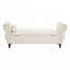 Banc de rangement en velours avec accoudoirs-136170832