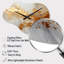 Golden Gleam II - Cloud Shape  Abstract Collages 3D Wall Clock-105414764