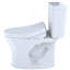 + toilette allongée deux pièces à double chasse (siège inclus) Drake® Washlet®