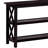 Deep Merlot Sofa Table With 2-Shelf