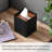 Yamazaki Home Square Reusable Tissue Box Cover Metal Container Case With Natural Wooden Lid,, Steel-69631473