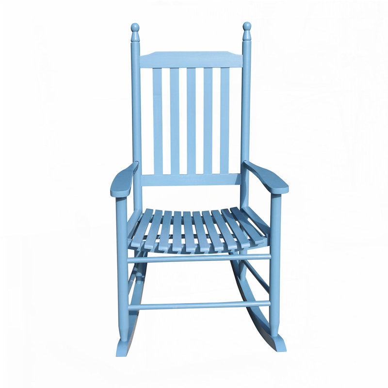 Chaises berçantes d'extérieur pour patio, Bleu