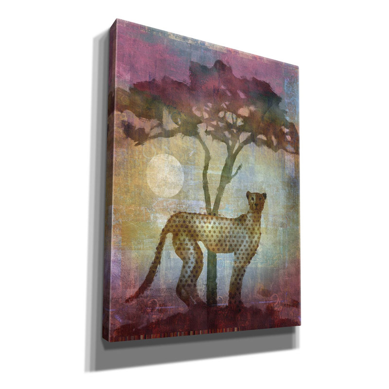 «Afrique guépard» par Greg Simanson, H 54 po x l 40 po x P 1,5 po