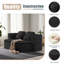 Canapé-lit pliable 75 po 2-en-1, canapé-lit convertible en mousse avec couverture multifonctionnelle, canapé-lit pliant en chenille, canapé-lit pour salon-2040984298