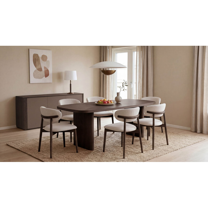 Paris Dining Table, 30" H x 62.99" L x 31.5" W, Brown