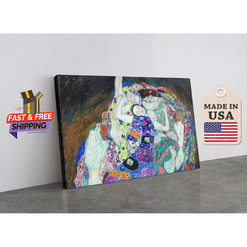 Reproduction d'art sur toile Gustav Klimt, H 24 po x l 36 po