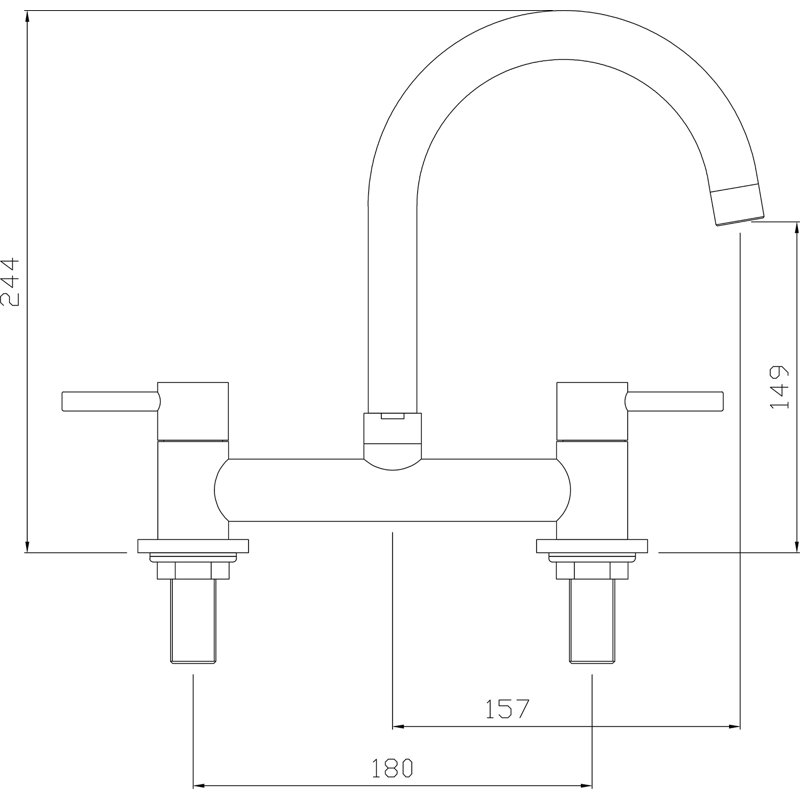 Abode Designs Galley Kitchen Faucet