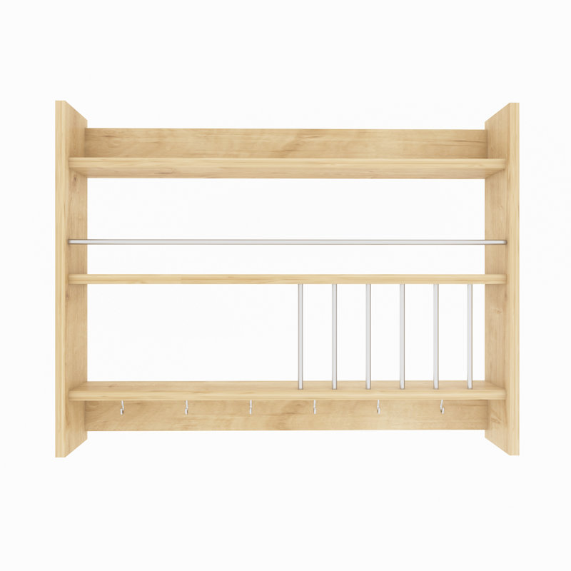 Degnan Cabinet Shelving Rack, Oak