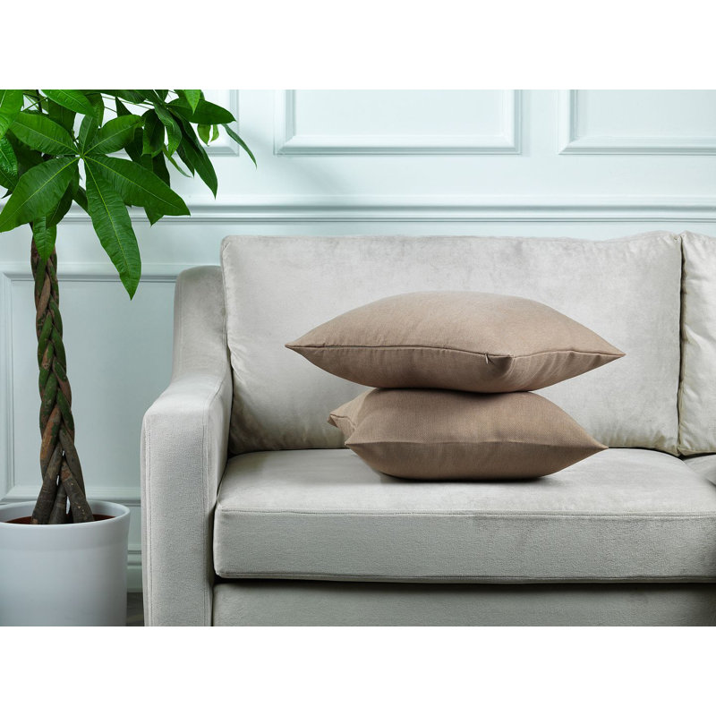 Indoor / Outdoor Rectangular Lumbar Pillow Cover - 1 Pc, Cream, 30 x 50cm
