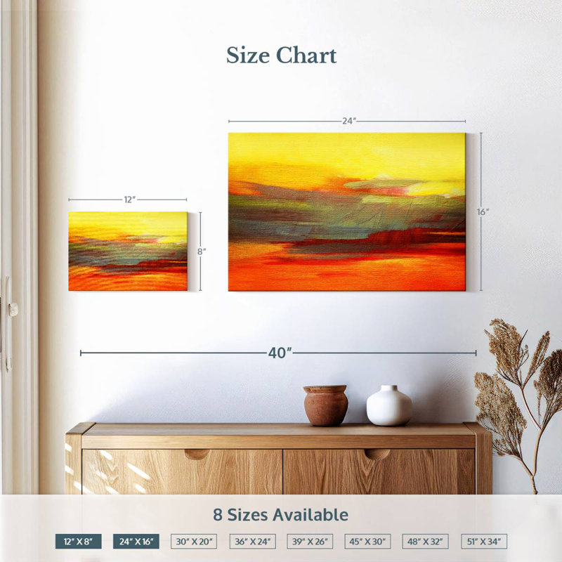 Avery Summer Abstract, H 16 po x l 24 po