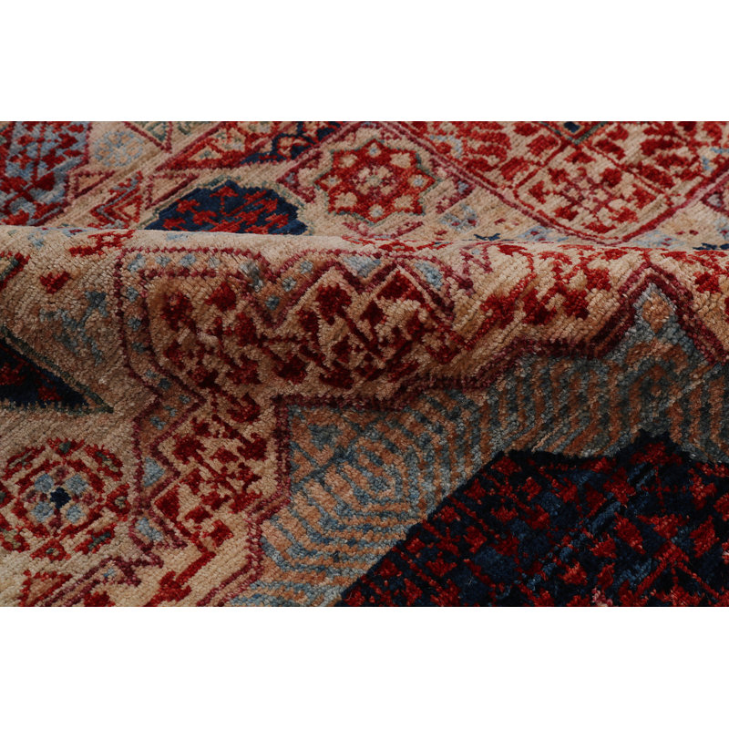 Aryana Wool Oriental Area Rug in Red