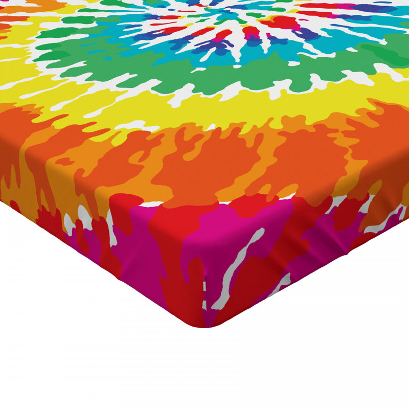 Microfiber Abstract Fitted Sheet, Full Fitted Sheet