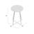 Cniya Round Glass Top Metal Base Dining Table