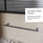 60.In W X 72.In H Pivot Shower Door, 1/4 Inch Thick Clear Tempered Glass Swing Shower Door With Stainless Steel Handle, Black-122371759