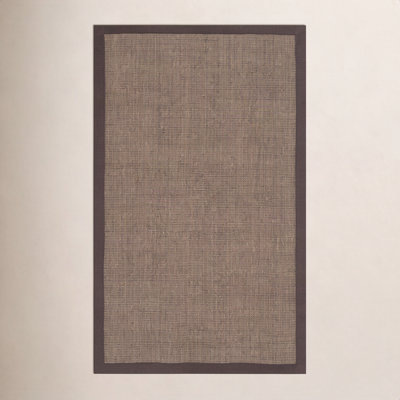 Brown Hand-Woven Jute Rug