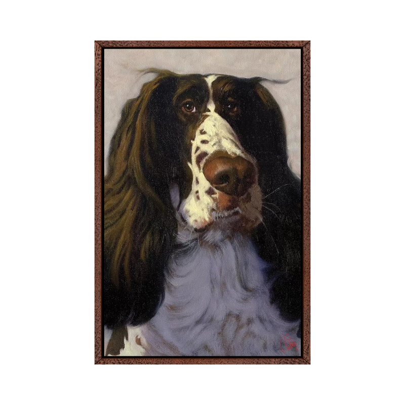 Springer 1 Piece Wall Art on Canvas, 101.6 cm H x 66.04 cm W, Classic Wood Framed
