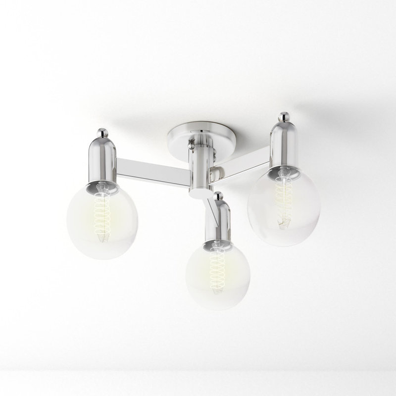 Saimi 3 Light Semi Flush Mount, Old Bronze