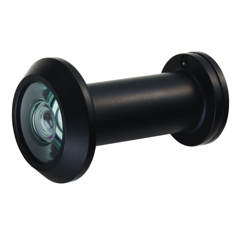 Letman 180 Degrees with Crystal Lens Door Viewer, Matte Black