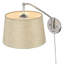 Lampe murale avec bras pivotant 1 lumière Ryleigh en étain blanc moderne-106900592-106900591
