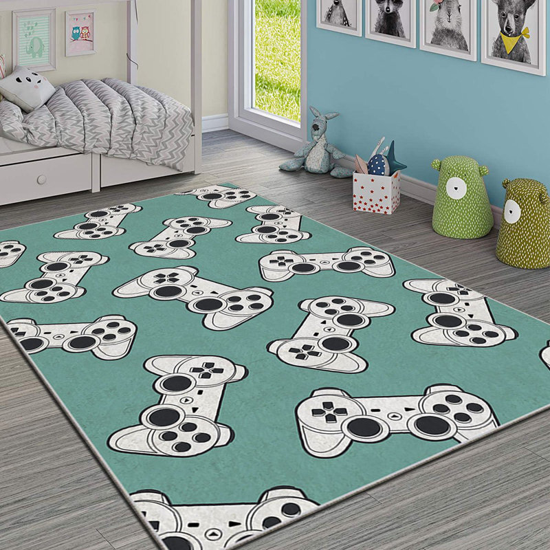 Luxurious Area Carpet (3.3 x 5.9 ft), 100% Polyester, 740 g/m² | Non-Slip Felt Underside, Laminated Sponge for Comfort | Antibacterial, Easy to Clean, Machine Washable | Perfect for Living Room & Bedroom Décor