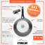 Bella Cucina Non-Stick Aluminum Wok with Lid