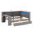 Wood Full-Size Platform Bed With Storage Compartments, Drawers, Charging Port, LED Light, And Desk-1723915059