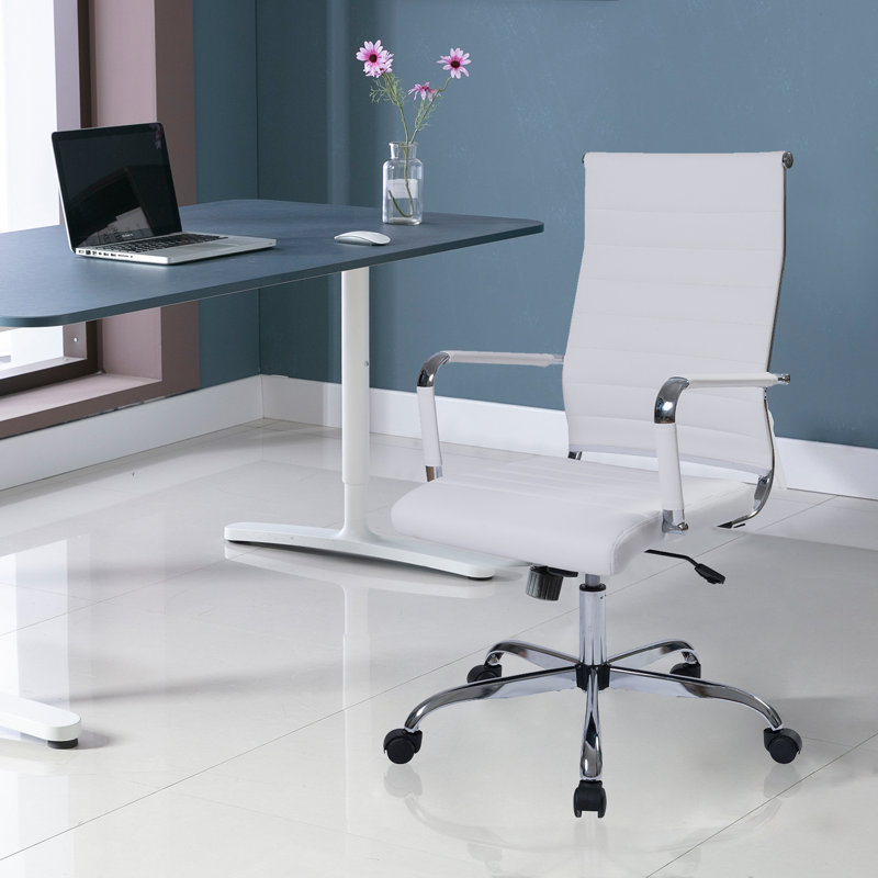 Fauteuil de conférence Aimee-Jayne, Blanc, Ensemble de 1