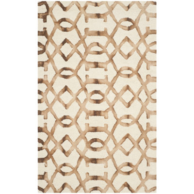 Tapis géométrique en laine touffeté à la main Xiong