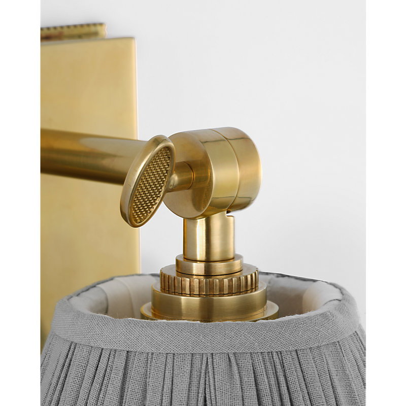 Marie Flanigan 1 - Light Armed Sconce, Blue, Soft Brass