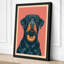 Rottweiler Portrait Modern - Wrapped Canvas-1440775462-1440775463